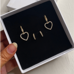 Heart Earring Stack
