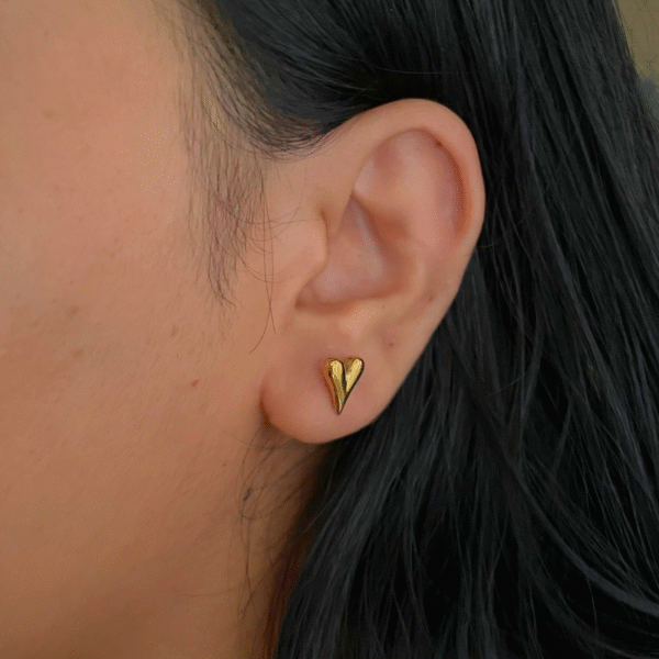 Mini Heart Studs - Image 3