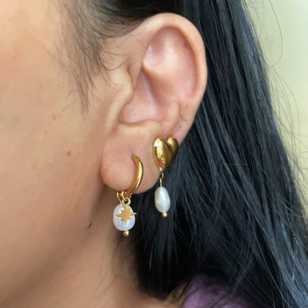 Pearl Drop Earrings - Image 3