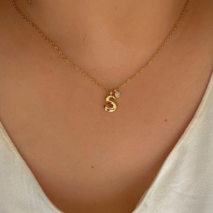 Mini Bubble Initial Necklace